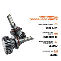 Светодиодные лампы головного света H1 (К-т)