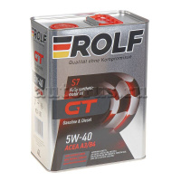 Масло моторное синтетическое ROLF GT 5W-40 4 л